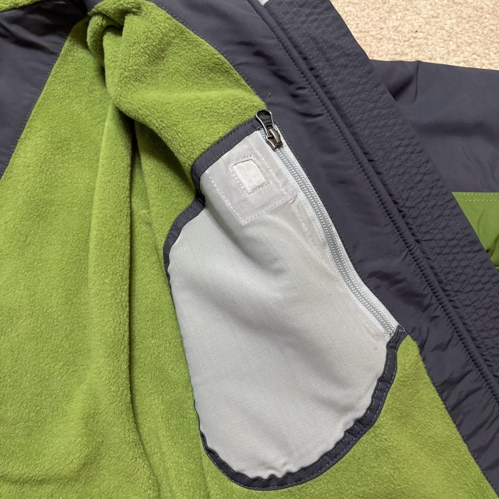 L.L.Bean Jacket Boys Large 14-16 Gray Green Fleece Lined Hooded Ski Snow Winter - Picture 13 of 16